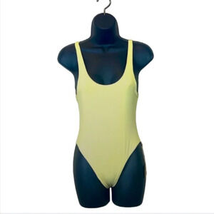 Toast Swim Signature Scoop One Piece in Lemon Grass